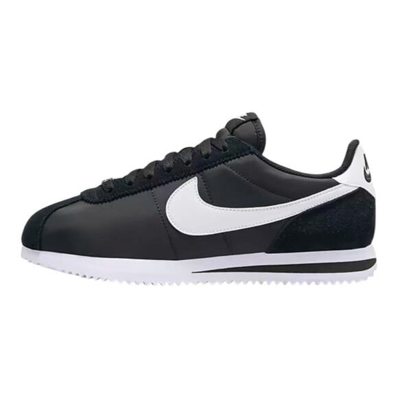 Nike Cortez Textile Black White Sneakers Women’s 7.5 Running Heritage Shoe NEW - Picture 4 of 14